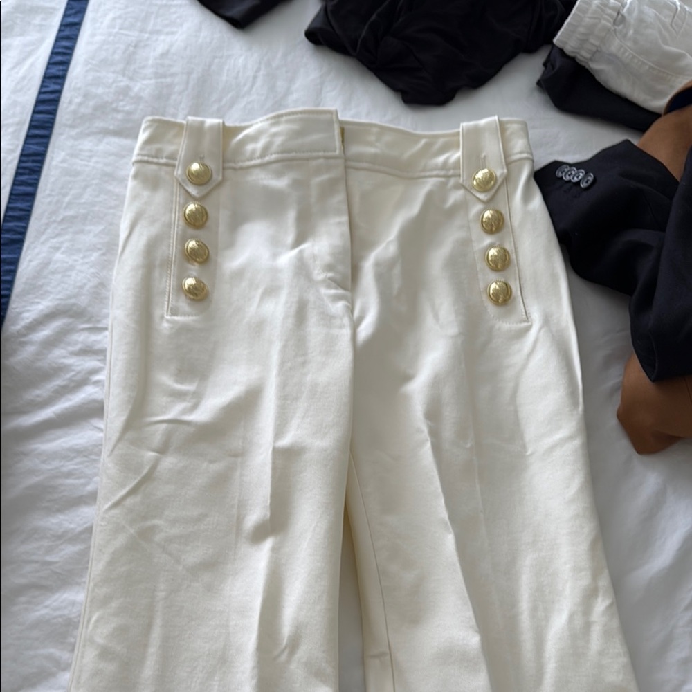 10 Crosby Derek Lam Soft White Trousers